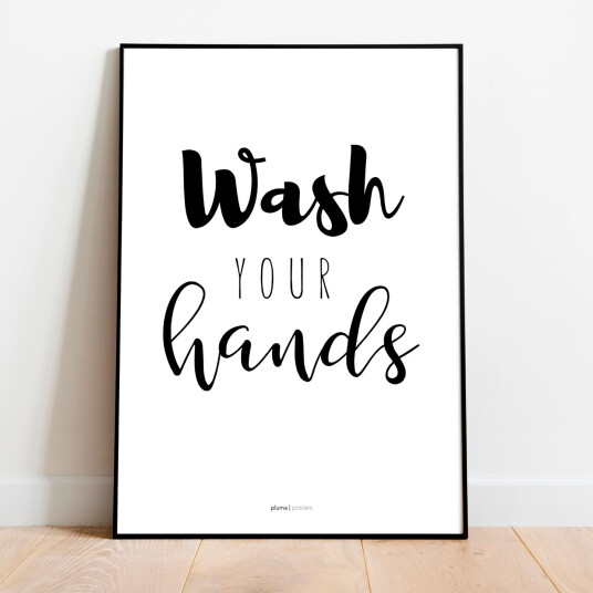 Wash your hands av Pluma Posters Wash your hands av Pluma Posters