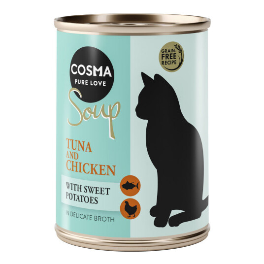 Cosma Soup 6 X 100 G Tunfisk Og Kylling Med Søtpotet Cosma Soup 6 X 100 G Tunfisk Og Kylling Med Søtpotet