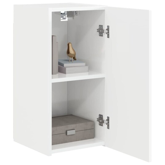  TV Veggskap 2 pcs Glanset Hvit 30 x 31 x 60 cm Konstruert tre