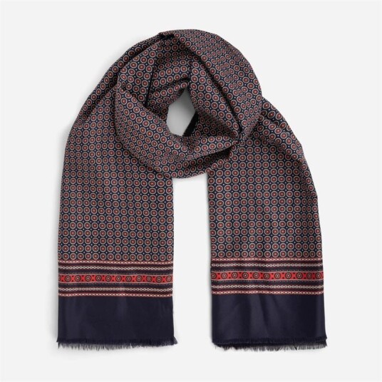 Ferner Jacobsen Scarf Wool-Silk - Blue-Red Blå OS