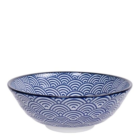 Tokyo Design Studio Nippon Blue soba skål 21 cm wave Tokyo Design Studio Nippon Blue soba skål 21 cm wave