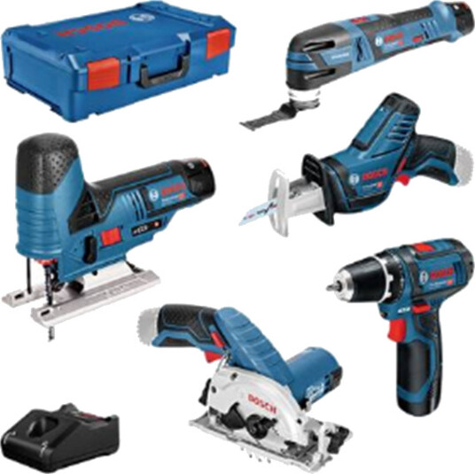 Bosch Professional 5 TOOL KIT 12V GSR/GST/GOP/GKS/GSA 3X3 XLB Bosch Professional 5 TOOL KIT 12V GSR/GST/GOP/GKS/GSA 3X3 XLB