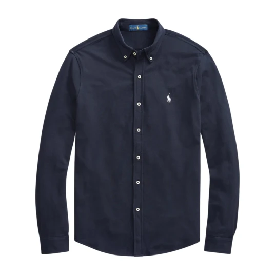 Polo Ralph Lauren Featherweight Mesh Shirt - Navy - M