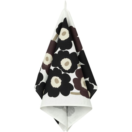 Unikko Kjøkkenhåndkle 43X70 cm Beige / Mørkegrå Unikko Kjøkkenhåndkle 43X70 cm Beige / Mørkegrå