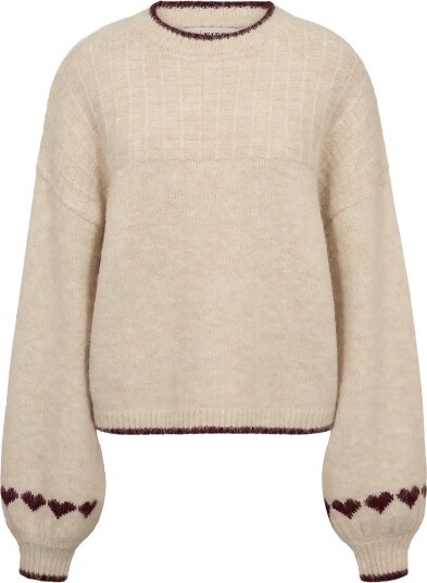 A View Heart New Knit Pullover Cream M A View Heart New Knit Pullover Cream M