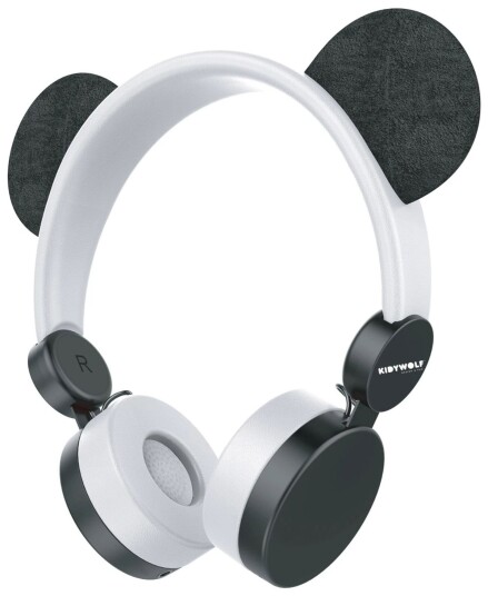 Kidywolf-Hodetelefoner Med Kabel Og Avtakbare Pandaører Kidywolf-Hodetelefoner Med Kabel Og Avtakbare Pandaører