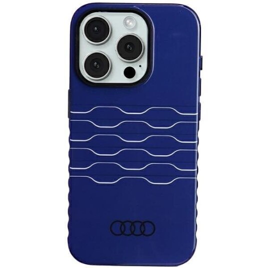 Deksel Audi Iml Magsafe Deksel Iphone 15 Pro 6.1" Blå/Marineblå Hardcase Au-Imlmip15p-A6/D3-Be
