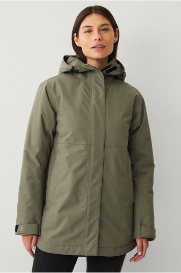 Áhkká Parka Urban Padded Parka W Grønn Áhkká Parka Urban Padded Parka W Grønn