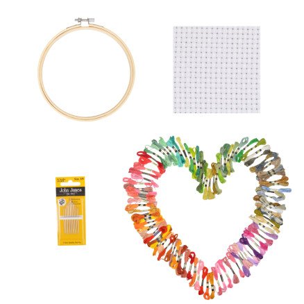 Infinity Hearts Broderi Nybegynnersett Infinity Hearts Broderi Nybegynnersett