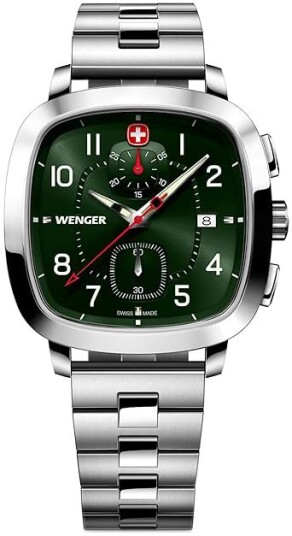 Wenger Herreklokke 01.1933.112 Vintage Grønn/Stål