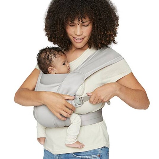 Ergobaby Embrace Bæresele Nyfødt Air Mesh Lys Grå