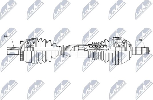 Nty Drivaksel NTY NPW VV 059