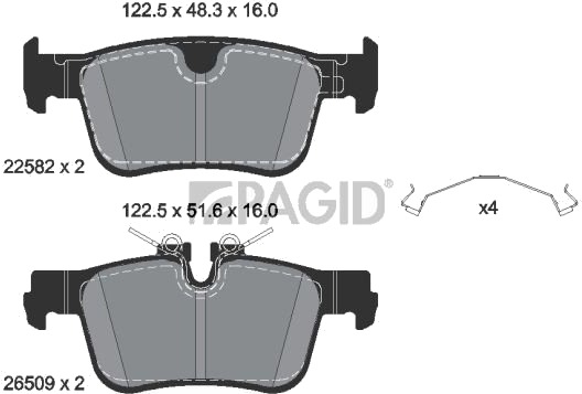 PAGID T2941N Bremseklosser