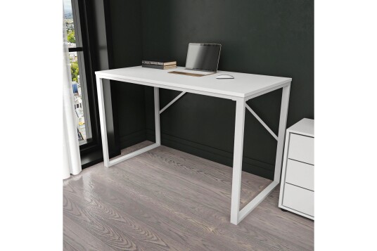 Skrivebord Wraphis 60x74x120 cm Hvit