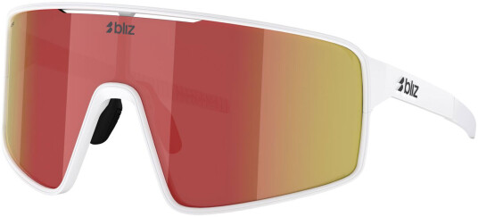 Bliz P001 Sportsbriller Matt White w/ Brown Red Mirror