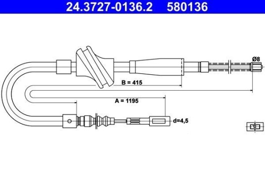 Bremsewire ATE 24.3727 0136.2