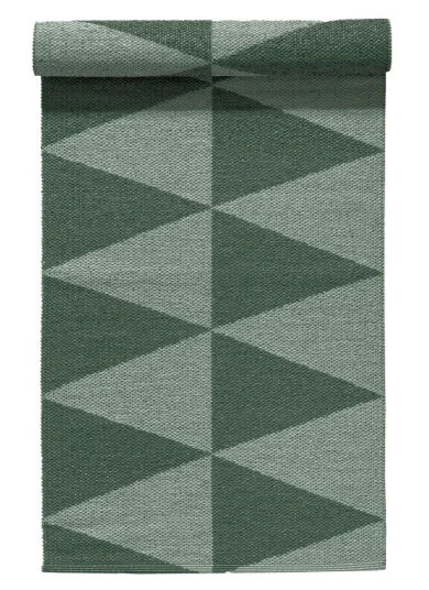 Scandi Living Rime plastteppe grønn 70 x 150 cm