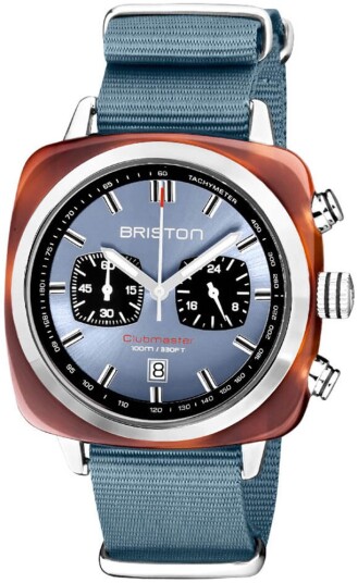 Briston Herreklokke 20142 SA TS 25 NIB Clubmaster Blå/Tekstil Briston Herreklokke 20142 SA TS 25 NIB Clubmaster Blå/Tekstil