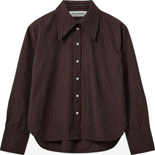 Sofie Schnoor Mashasw Striped Shirt   DARK PLUM   38