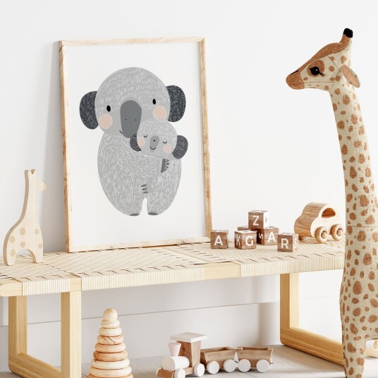 Plakat Koala Familie