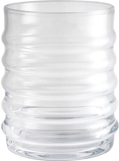 Louise Roe Wilma Glass Vase Clear Vaser Rød