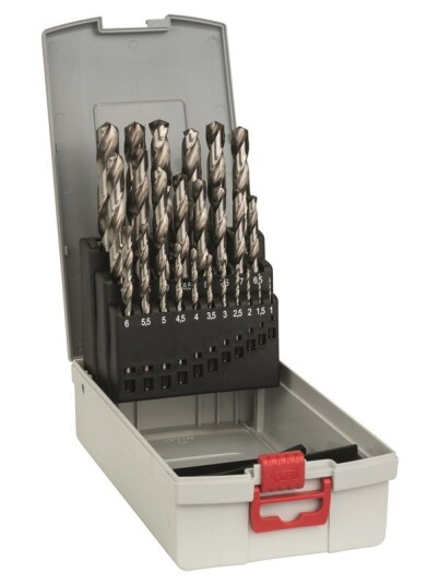 Bosch HSS-G 25-delers Metallbor-sett 1-13 mm i Boks