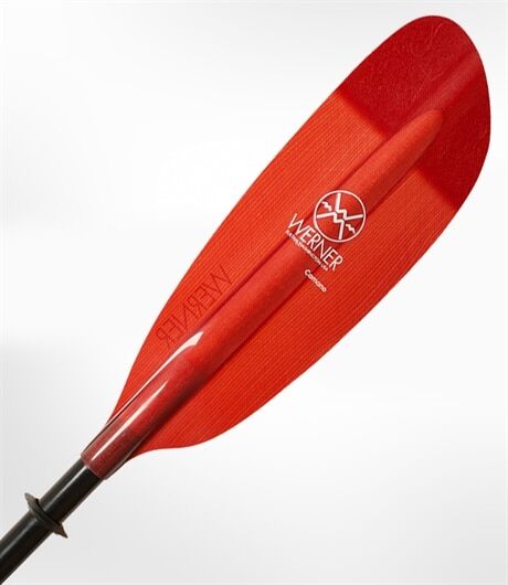 Werner Camano Karbon/Glassfiber, Bøyd skaft Translucent Red 220 Werner Camano Karbon/Glassfiber, Bøyd skaft Translucent Red 220