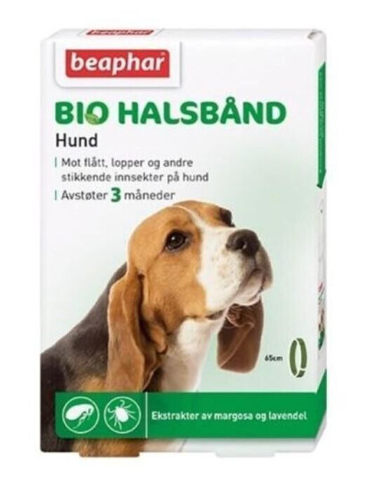 Beaphar Biohalsbånd 80 cm mot flått og insekter til hund