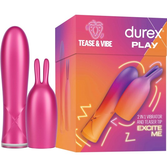Klitorisvibrator Durex Tease & vibe 2in1