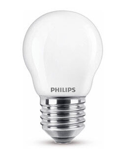 E27 Philips LED Classic E27 LED-lyspærer 4.3W (40W) (Lustre, Frostet) E27 Philips LED Classic E27 LED-lyspærer 4.3W (40W) (Lustre, Frostet)