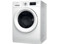 Whirlpool FFWDB 964369 WV EE, Frontmatet, Frittstående, Hvit, Venstre, Gjennomsiktig, Hvit, Knapper, Rotasjon, Berøringskontroll