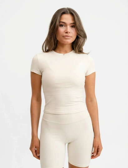Drop of Mindfulness Butter Soft Tee Cream XS Drop of Mindfulness Butter Soft Tee Cream XS