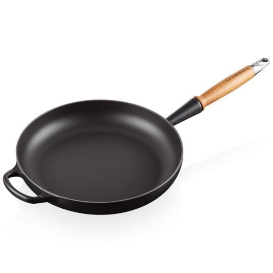Le Creuset - Stekepanne m/trehåndtak 28 cm matte black Le Creuset - Stekepanne m/trehåndtak 28 cm matte black
