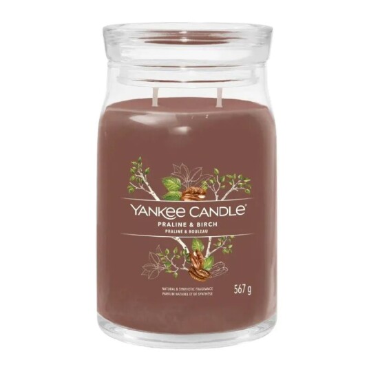 Yankee Candle Signature Large Praline & Birch 567 g Duftlys