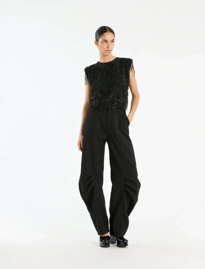 ROTATE Birger Christensen Suiting Cargo Pants Black 40