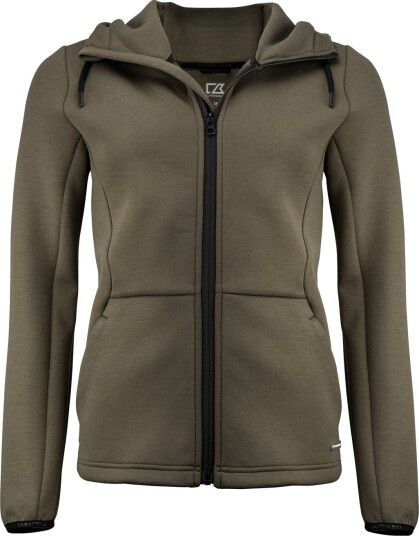 Cutter & Buck Pemberton Hood Full Zip Golfgenser dame Ivy Green (640) XX Large