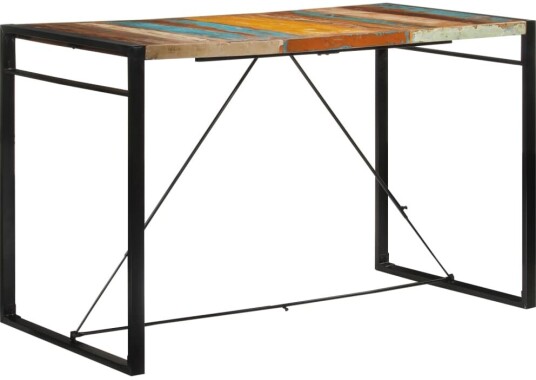 Barbord 175x90x110 cm gjenvunnet heltre