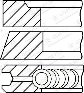Stempelringsett GOETZE ENGINE 08-421000-00