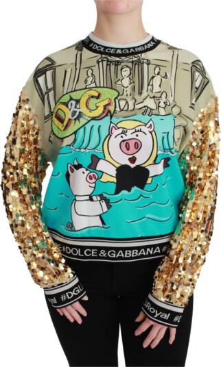 Dolce & Gabbana Dame Gensere & Hettegensere Flerfarget 2XS, Dolce & Gabbana Dame Gensere & Hettegensere Flerfarget 2XS,