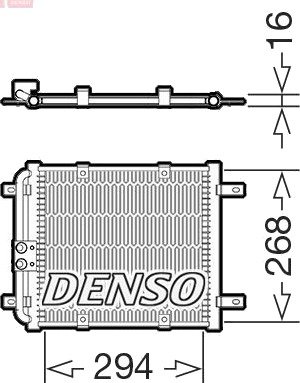 Kondensator, klimaanlegg DENSO DCN02052