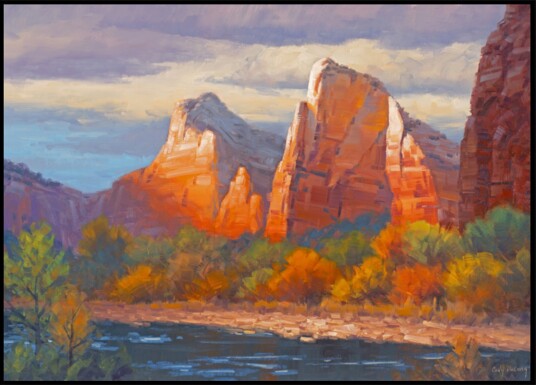 Autumn Red Rock Canyon Plakat / 50x70