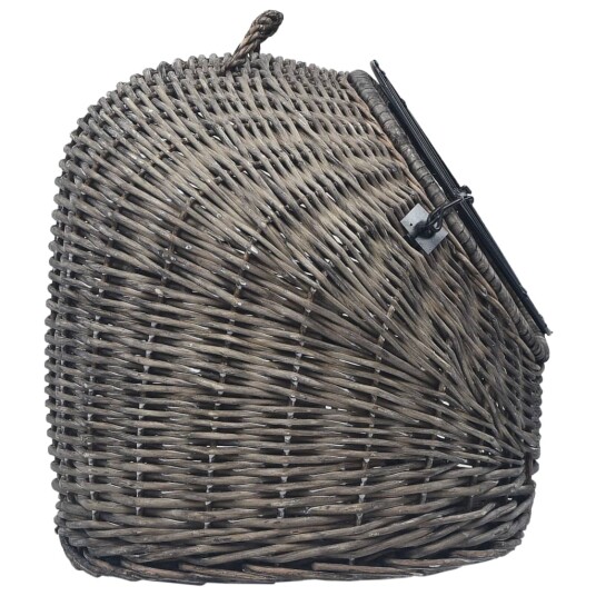 Vidaxl Kurvhule For Katter Grå 45X35X35 cm Naturlig Selje