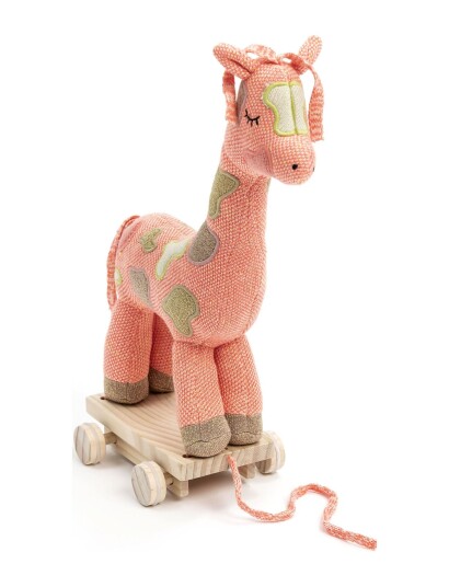 Smallstuff Pull Along Giraffe, Multi Girl - Multi/patterned - ONE SIZE 20 cm Smallstuff Pull Along Giraffe, Multi Girl - Multi/patterned - ONE SIZE 20 cm