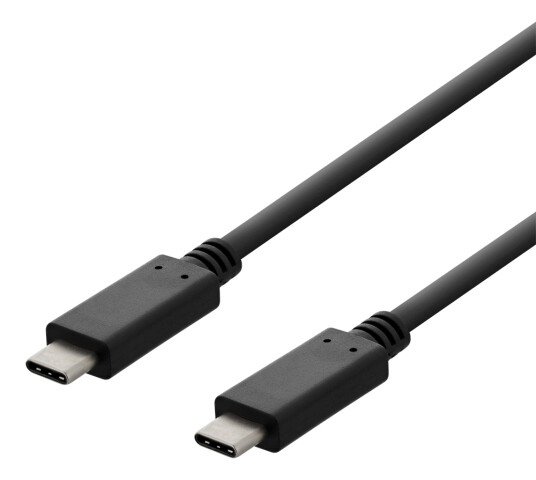 Deltaco USB-C Ladekabel 2 m 3A Svart - USB 2.0