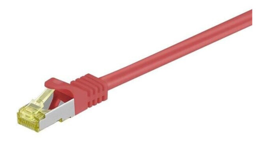 Goobay Cat7 S/FTP RJ-45 Kabel 0,5m Rød - Halogenfri Goobay Cat7 S/FTP RJ-45 Kabel 0,5m Rød - Halogenfri
