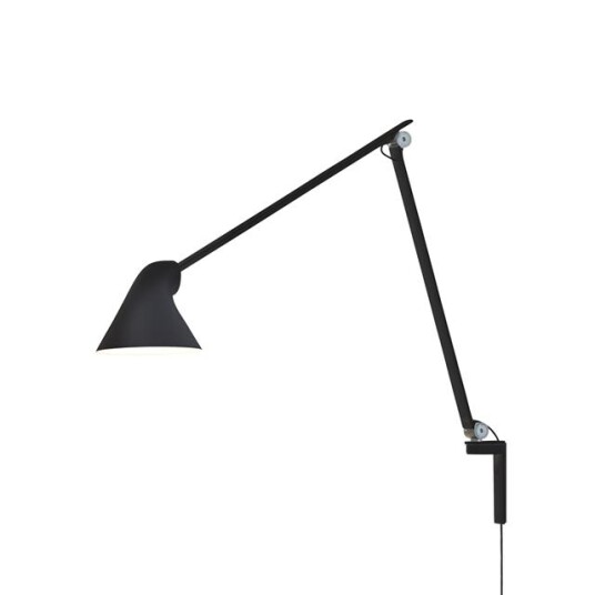 Louis Poulsen NJP Vegglampe Lang Arm 3000K Sort