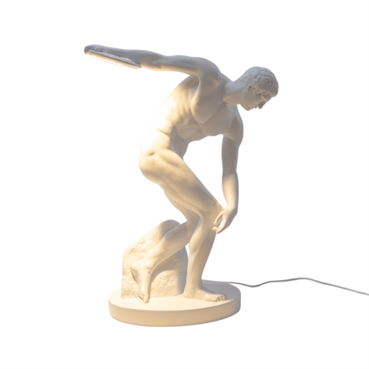 Seletti Discobolux Bord/ Gulvlampe Hvit Seletti Discobolux Bord/ Gulvlampe Hvit