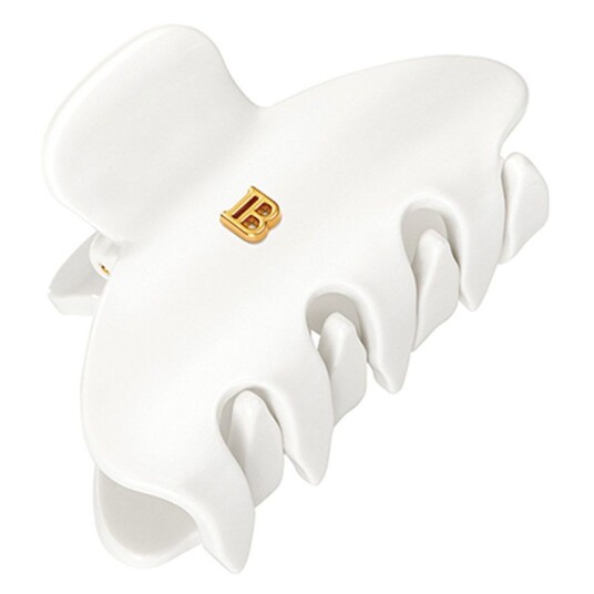 Balmain Cellulose Acetate Pince À Cheveux Small Hairclip White