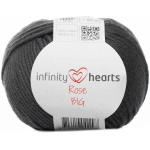 Infinity Hearts Rose Big Garn 236 Koksgrå