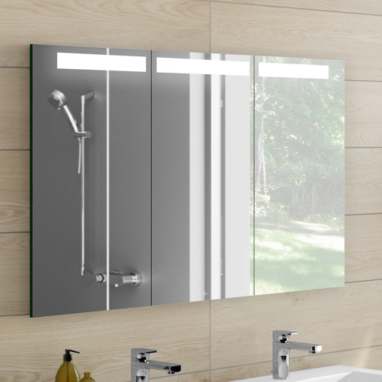VILLEROY & BOCH MY VIEW IN SPEILSKAP TIL INNBYGGING MED LYS 130 X 74 CM